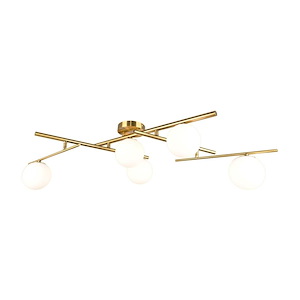 Modena - 5 Light Semi-Flush Mount-10 Inches Tall and 34.5 Inches Wide
