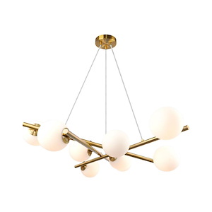 Modena - 9 Light Chandelier-7.5 Inches Tall and 31 Inches Wide