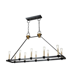 Notting Hill - 10 Light Island-25.5 Inches Tall and 10 Inches Wide