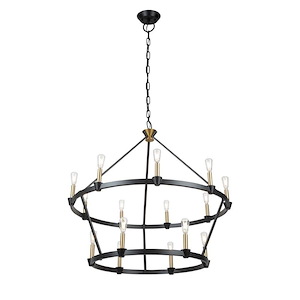 Notting Hill - 15 Light Chandelier-37 Inches Tall and 36 Inches Wide