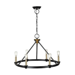 Notting Hill - 6 Light Chandelier-19 Inches Tall and 26 Inches Wide - 1337413