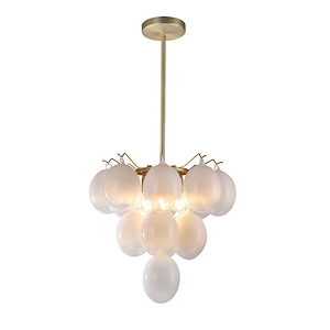 Globo - 5 Light Chandelier-18 Inches Tall and 18 Inches Wide