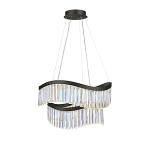 Jules - 43W LED Chandelier-15 Inch Tall and 24.8 Inch Wide