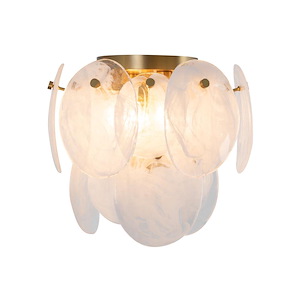 Lily - 3 Light Semi-Flush Mount-8.19 Inch Tall and 13.19 Inch Wide