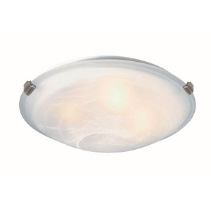 Clip Flush-3 Light Medium Flush Mount-15 Inches Wide by 4.5 Inches High