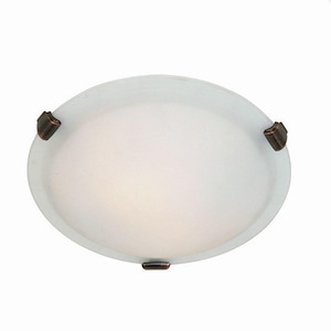 Clip Flush-2 Light Small Flush Mount in Traditional Style-12 Inches Wide by 4.5 Inches High - 184767
