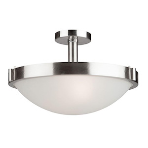 Boise-3 Light Semi-Flush Mount-17 Inches Wide by 9.5 Inches High