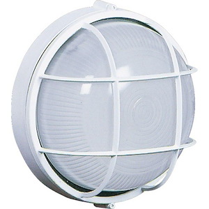 One Light Large Round Wall Sconce-10 Inches Wide