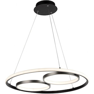 Gemini - 32W LED Pendant In Modern Style-0.8 Inches Tall and 23.3 Inches Wide - 1107620