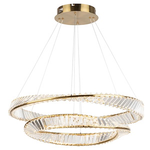 Stella - 88W LED Chandelier-10.3 Inches Tall and 31.5 Inches Wide