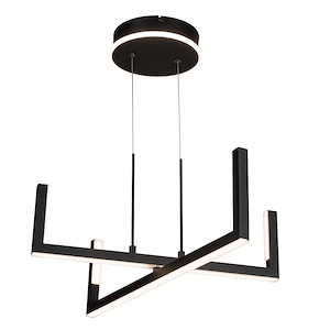 Silicon Valley - 25W LED Chandelier-6.75 Inches Tall and 23.5 Inches Wide