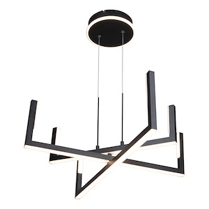 Silicon Valley - 32W LED Chandelier-5 Inches Tall and 27.5 Inches Wide