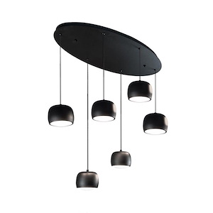 Onyx - 47W 6 LED Island Pendant In Contemporary Style-3.5 Inches Tall and 10 Inches Wide