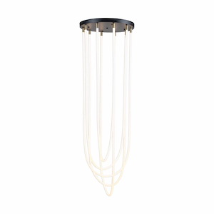 Cascata - 510W 5 LED Chandelier-72 Inches Tall and 21.5 Inches Wide