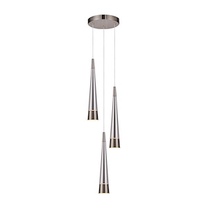 Sunnyvale - 72W 3 LED Chandelier-12 Inches Tall and 10 Inches Wide