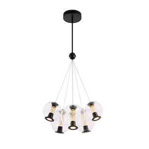 Arlo - 42W 6 LED Chandelier-27.5 Inches Tall and 22.5 Inches Wide