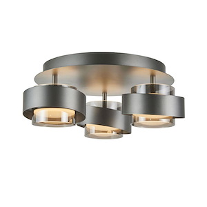 Axis - 22.5W 3 LED Semi-Flush Mount-7 Inch Tall and 20 Inch Wide - 1399482