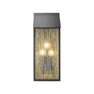 Point - 3 Light Outdoor Wall Mount-25.5 Inch Tall and 10 Inch Wide - 1374798