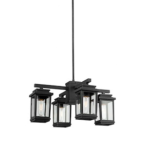 Freemont-4 Light Outdoor Chandelier-23 Inches Wide by 10.75 Inches High - 615358