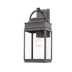 Fulton-1 Light Outdoor Wall Mount in Traditional Style-7 Inches Wide by 19.5 Inches High