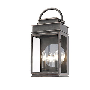 Fulton-2 Light Outdoor Wall Mount in Traditional Style-5.5 Inches Wide by 18.5 Inches High - 725257