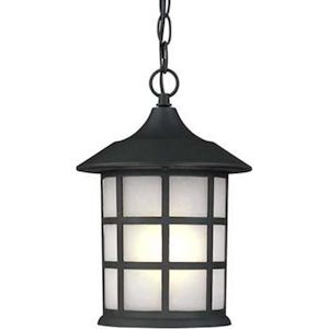 York-1 Light Outdoor Chain Pendant in Transitional Style-8 Inches Wide by 15.5 Inches High - 1026876
