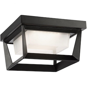 Waterbury - 12W LED Outdoor Flush Mount In Transitional Style-4 Inches Tall and 9.1 Inches Wide - 1107648