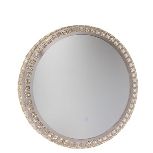 Reflections-20W 1 LED Round Mirror in Transitional Style-2 Inches Wide by 24 Inches High - 725242