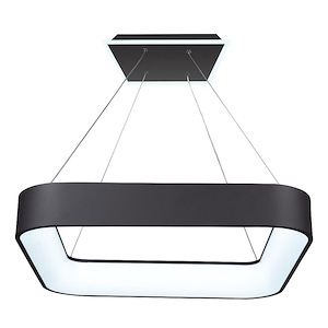 Lazio - 40W LED Square Chandelier-3.5 Inches Tall and 23.5 Inches Wide