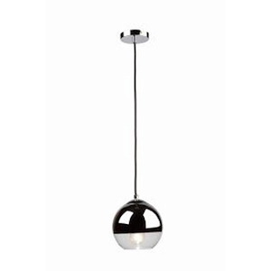 Brooklyn-1 Light Pendant in Modern Style-11.5 Inches Wide by 9.5 Inches High