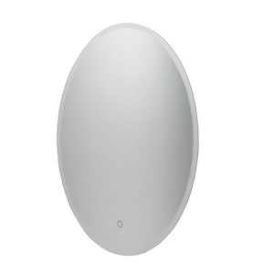 Lunar-35W 1 LED Oval Mirror in Transitional Style-23.75 Inches Wide