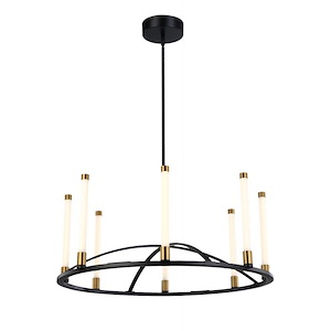 Infiniti - 448W 8 LED Chandelier-13 Inches Tall and 32 Inches Wide - 1287645