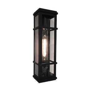 Granger Square-1 Light Outdoor Wall Mount in Transitional Outdoor Style-4.75 Inches Wide by 20 Inches High - 536135