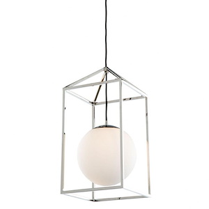 Eclispse-1 Light Pendant-10 Inches Wide by 22 Inches High