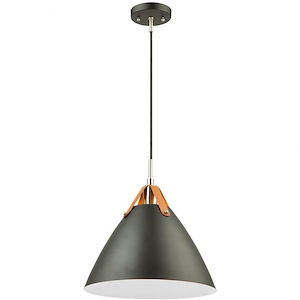 Tote - 1 Light Pendant In Urban Retro Style-14 Inches Tall and 14 Inches Wide