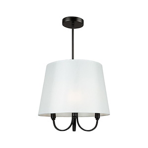 Rhythm - 3 Light Pendant In Traditional Style-14.2 Inches Tall and 15.7 Inches Wide