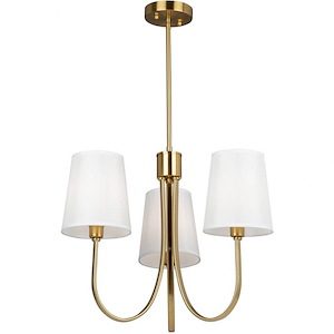 Rhythm - 3 Light Chandelier In Traditional Style-17.7 Inches Tall and 23.6 Inches Wide
