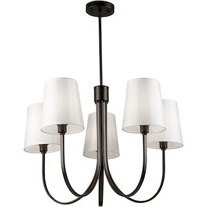 Rhythm - 5 Light Chandelier In Traditional Style-19.7 Inches Tall and 27.6 Inches Wide - 1107666