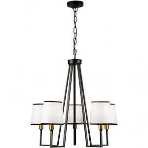 Coco - 5 Light Chandelier In Transitional Style-25.6 Inches Tall and 25.6 Inches Wide - 1107672