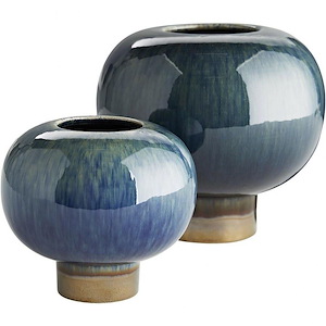 Tuttle - Vase (Set of 2)-5 Inches Tall and 5.5 Inches Wide