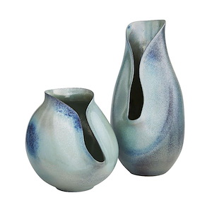 Isaac - Vase (Set of 2)-13.5 Inches Tall and 6.5 Inches Wide