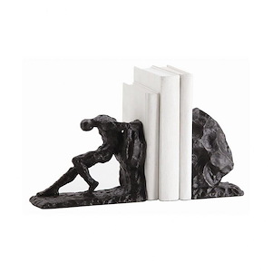 Jacque - Bookend (Set of 2)-6 Inches Tall and 11.5 Inches Wide
