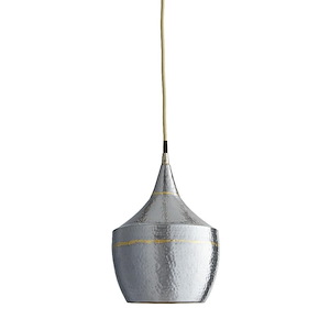 Mason - 1 Light Small Pendant-12.5 Inches Tall and 10 Inches Wide