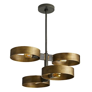 Rocco - 4 Light Chandelier-15.5 Inches Tall and 25.5 Inches Wide