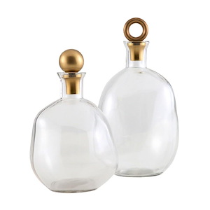 Frances - Decanter (Set of 2)-10.5 Inches Tall and 6 Inches Wide