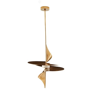 Renly - 1 LED Pendant-34.5 Inches Tall and 24 Inches Wide