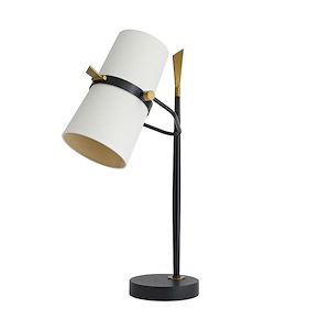 Yasmin - 2 Light Desk Lamp-28 Inches Tall and 10 Inches Wide