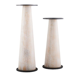 Rotunno - Candleholder (Set of 2)-14.5 Inches Tall and 5 Inches Wide