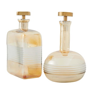 Pattinson - Decanter (Set of 2)-9.5 Inches Tall and 5.5 Inches Wide