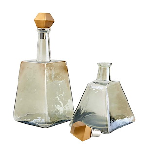 Preston - Decanter (Set of 2)-13 Inches Tall and 6.5 Inches Wide
